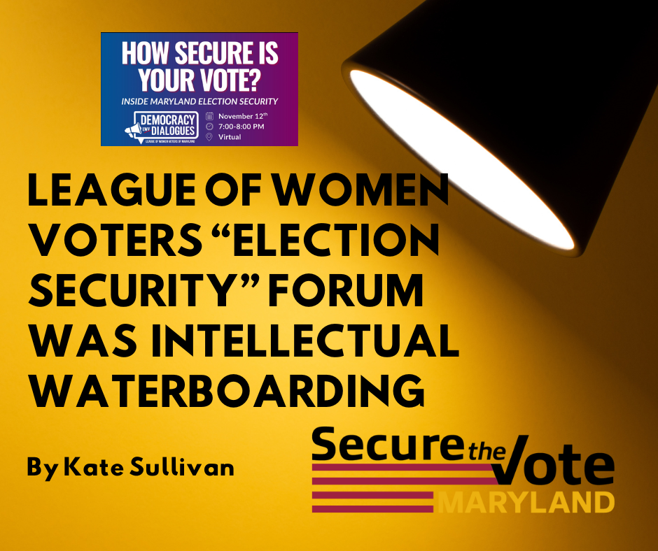 Waterboarding by the League of Women Voters