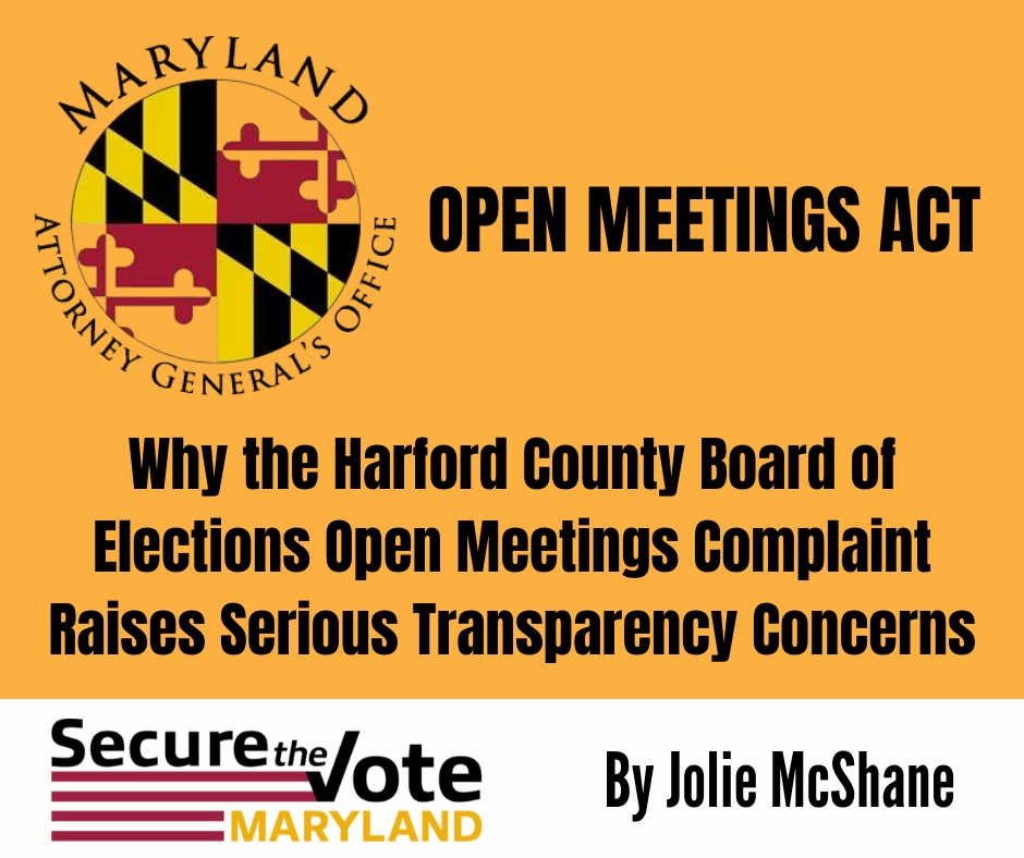 Open Meetings Act Complaint raises serious transparency concerns.